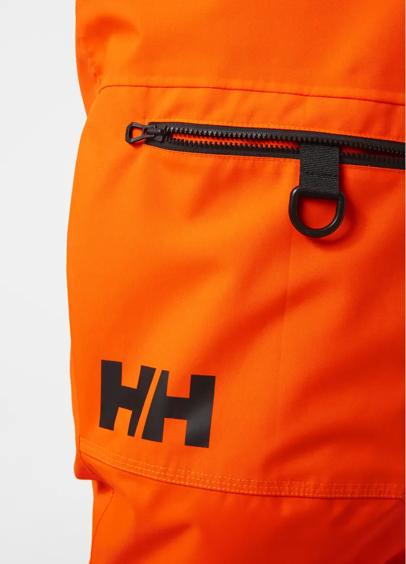 2025 Helly Hansen Sogn cargo ski pants neon orange-5
