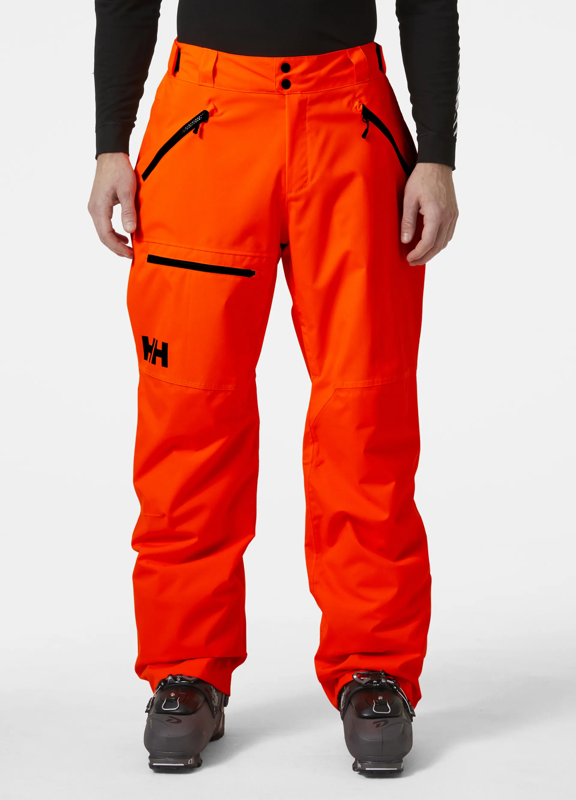 2025 Helly Hansen Sogn cargo ski pants neon orange