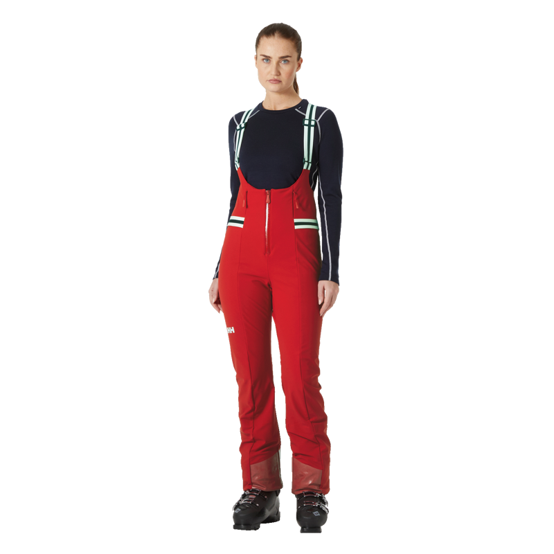 2025 Helly hansen Avanti Bib women's ski pants red-2