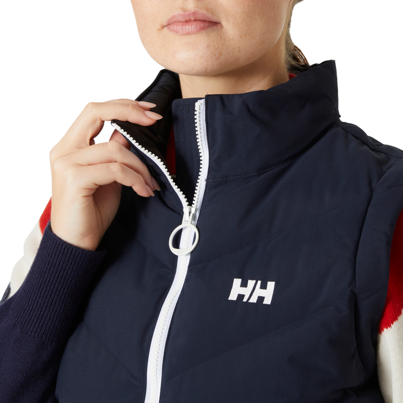2025 Helly Hansen Apres Gilet women's midlayer navy-1