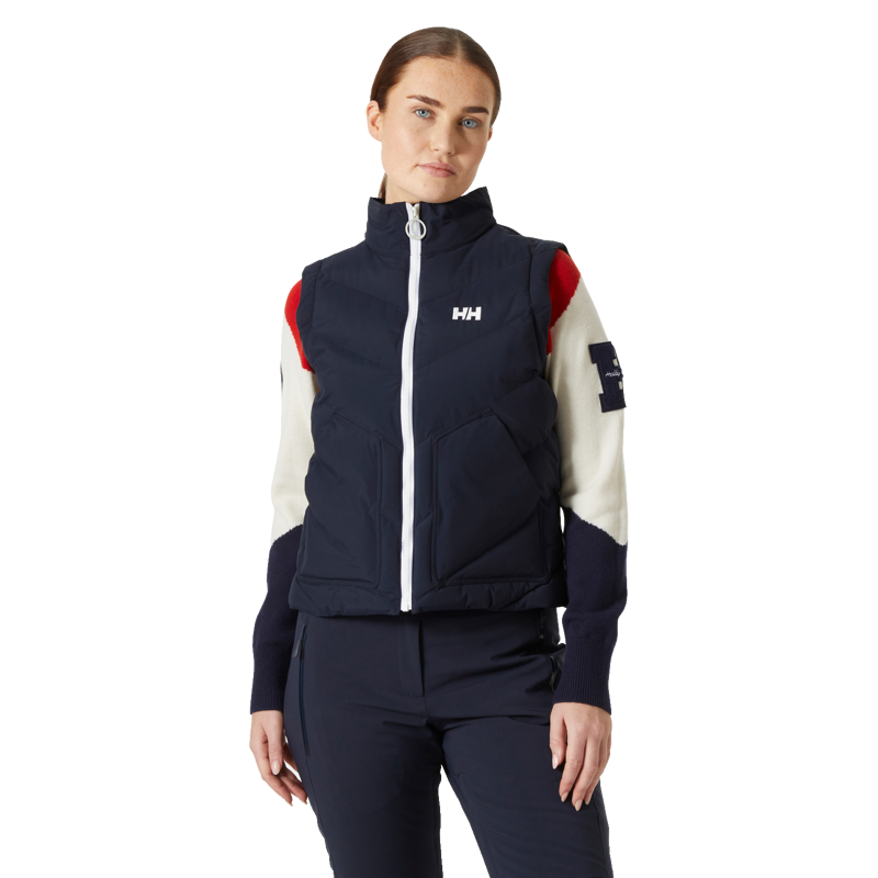 2025 Helly Hansen Apres Gilet women's midlayer navy-3