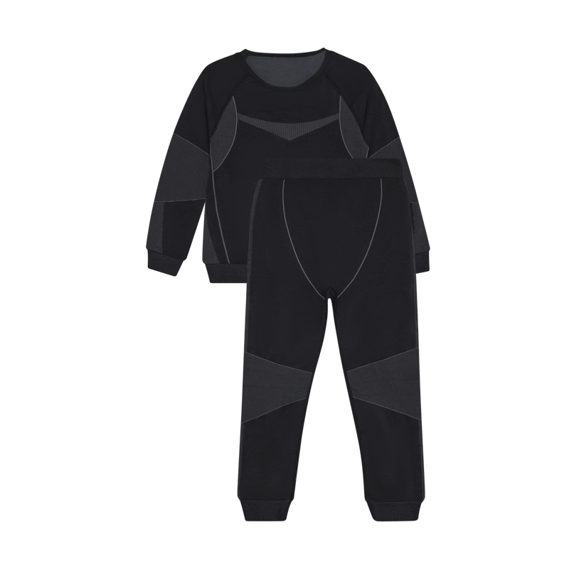 2027 Color Kids Seamless Jr Thermal Set Black