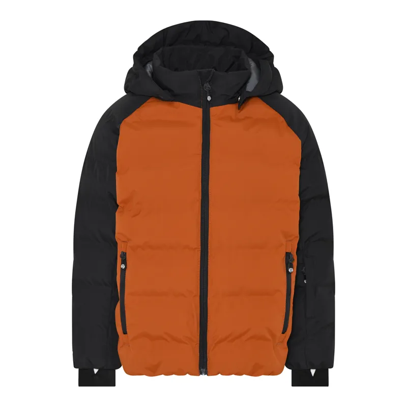 2024 Color Kids Puffer kids ski jacket rust orange