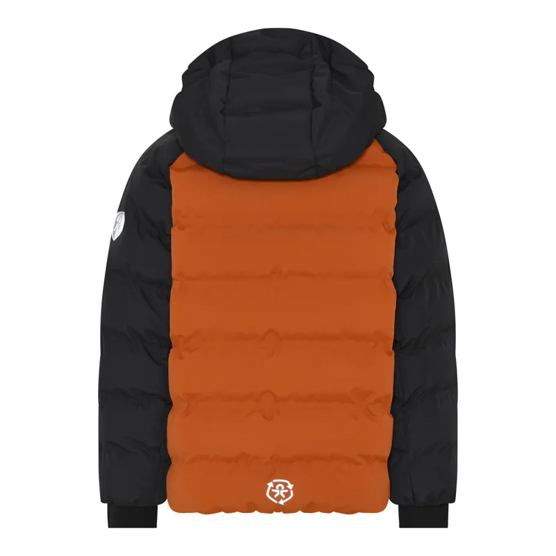 2024 Color Kids Puffer kids ski jacket rust orange-1