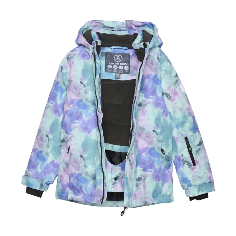 2024 Color Kids Abstract kids ski jacket violet tulle-1