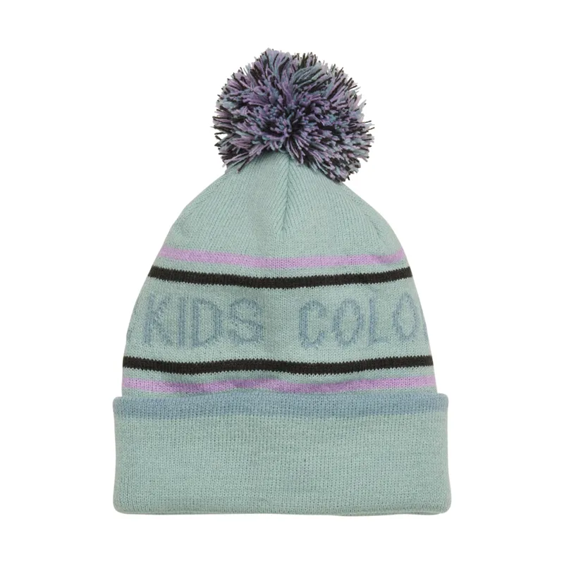 2024 Color Kids Logo CK kids beanie hat aqua blue
