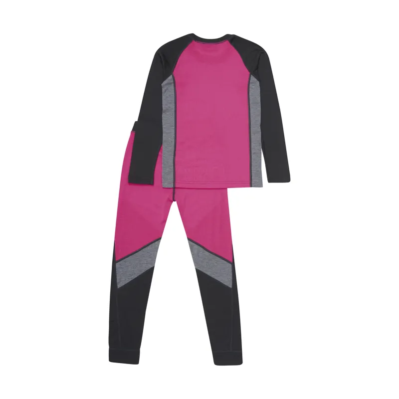 2025 Color Kids Colorblock kids base layer set pink-1