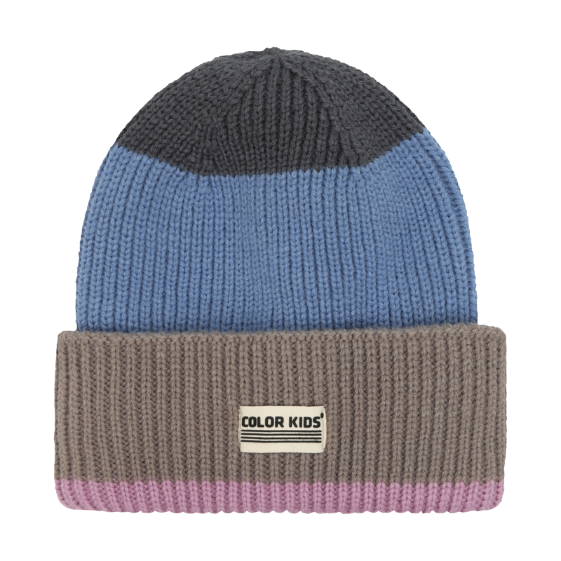 2027 ColorKids Stripe Jr Beanie Hat Mauve Mist