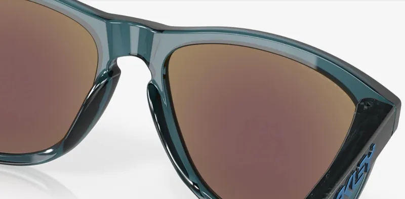 2025 Oakely Frogskins Crystal Black/Prizm Sapphire Polar Sunglasses-7