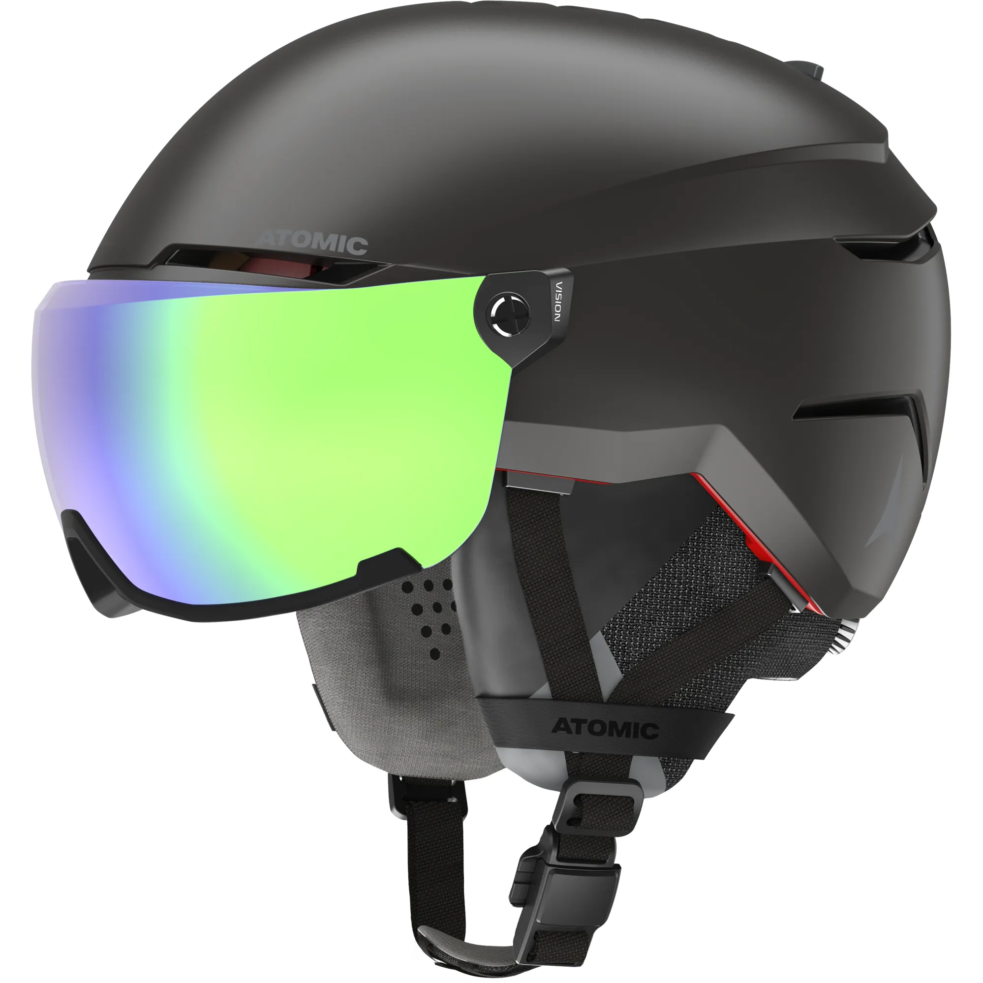 2025 Atomic Savor Amid Visor ski helmet black green