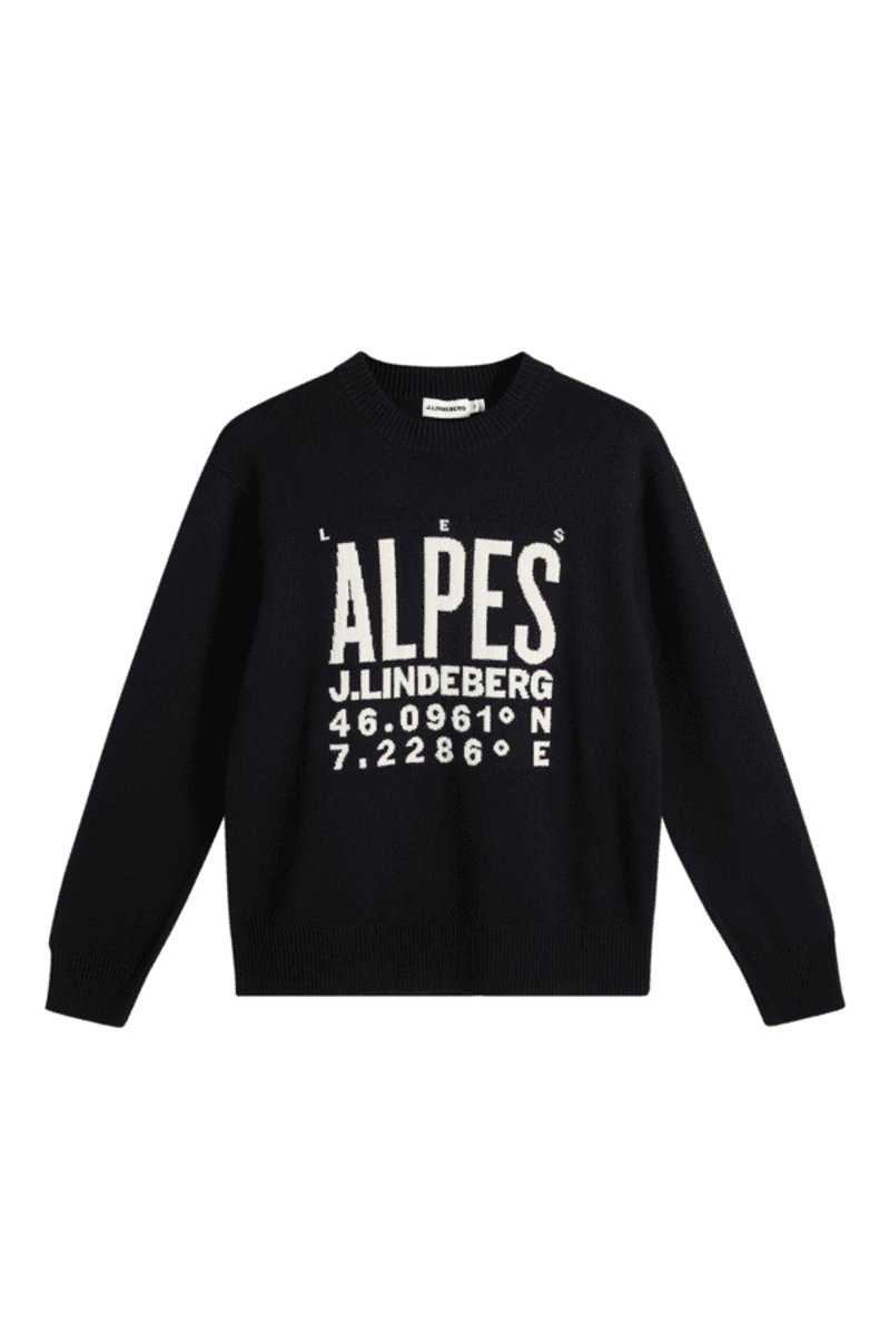 2027 J.Lindeberg William Knitted Sweater Black