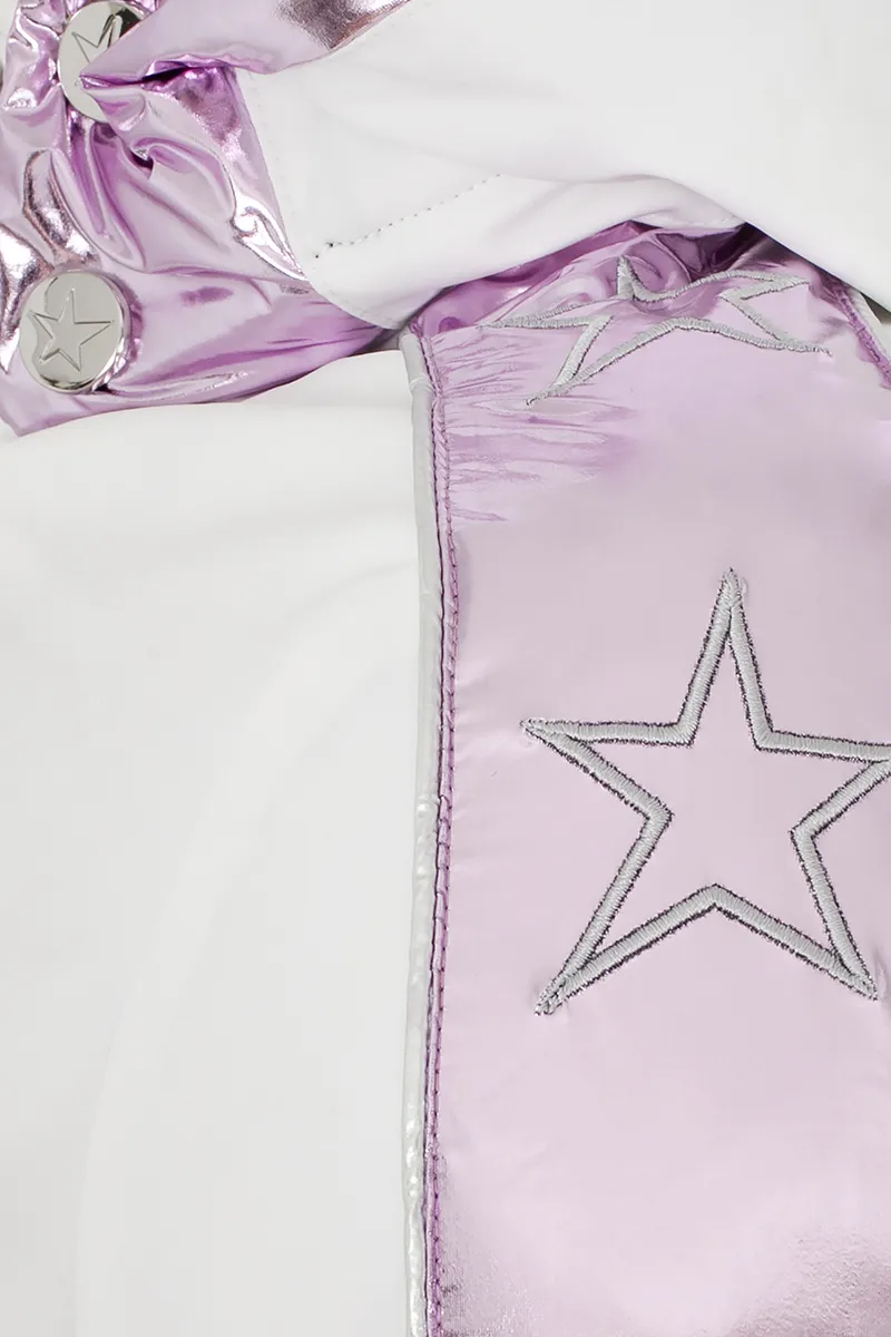 2023 High Society Skylar Womens ski jacket white/lilac-2