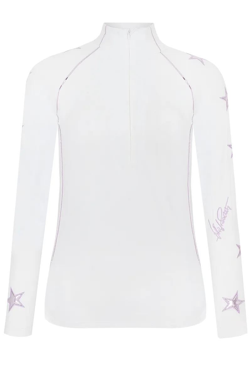 2023 High Society Stella Womens ski midlayer white/lilac