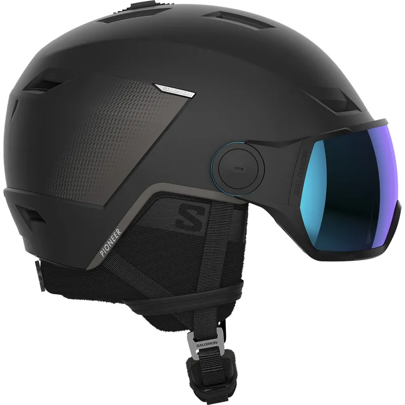 【美品】サロモン PIONEER LT VISOR L41199900 2024 Salomon Pioneer LT Visor black/blue