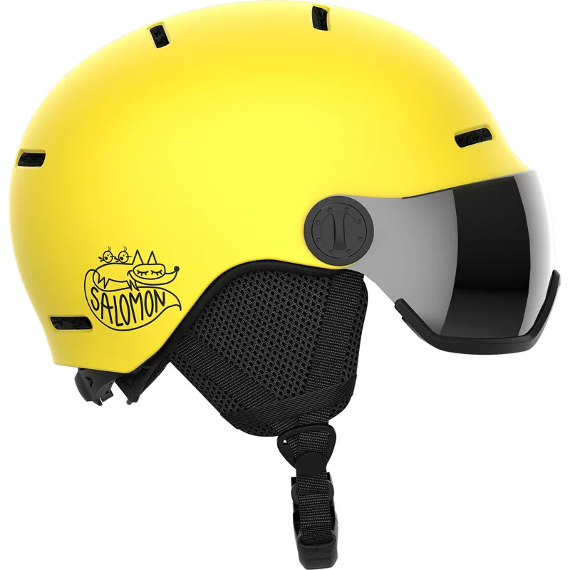 2024 Salomon Orka visor Jr ski helmet yellow