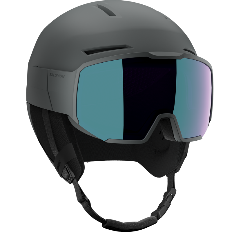 2025 Salomon Osmo Sigma visor ski helmet ebony-1
