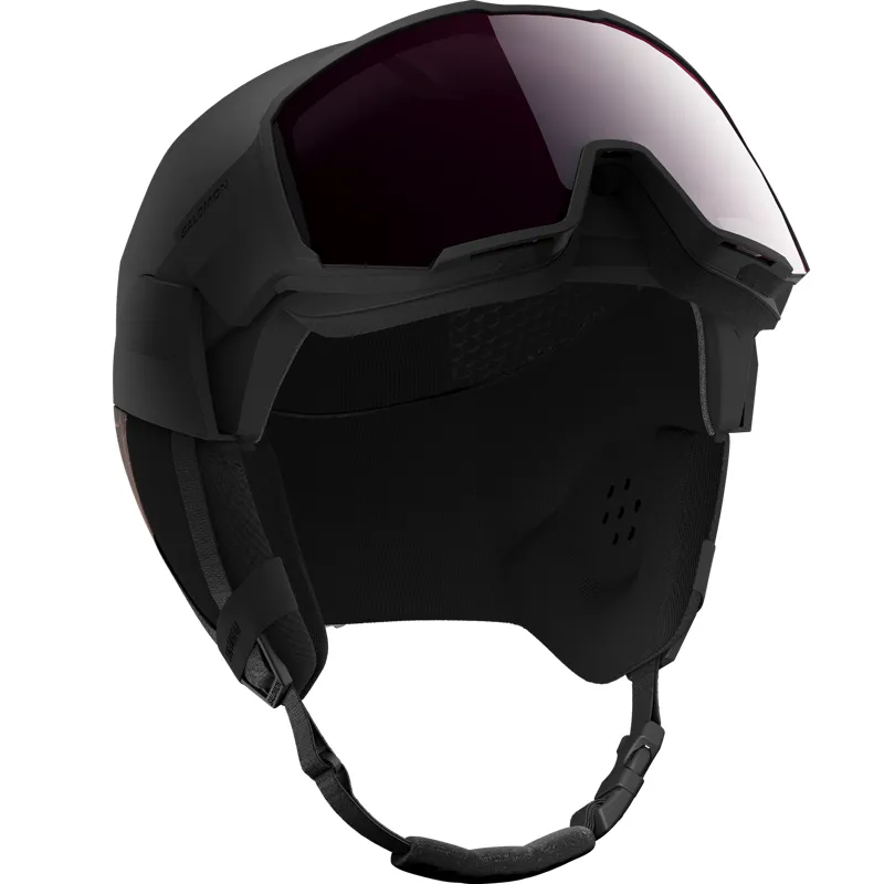 2025 Salomon Osmo Sigma visor ski helmet black/rose-5