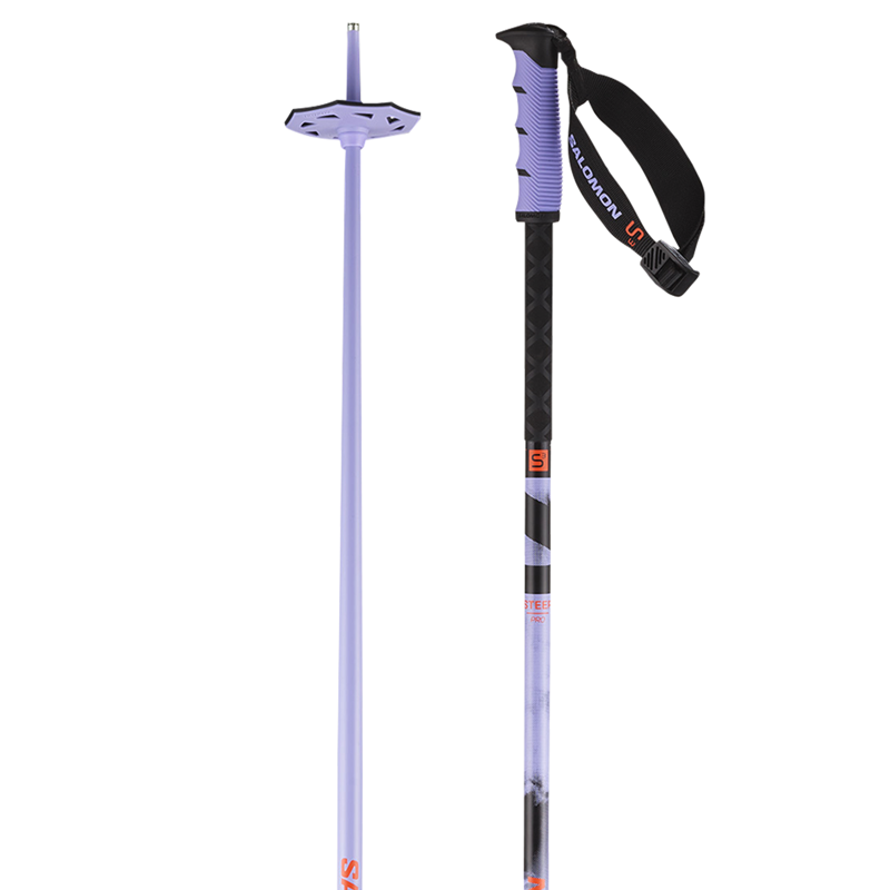 2026 Salomon Steep Pro S3 Ski Poles - Violet-1