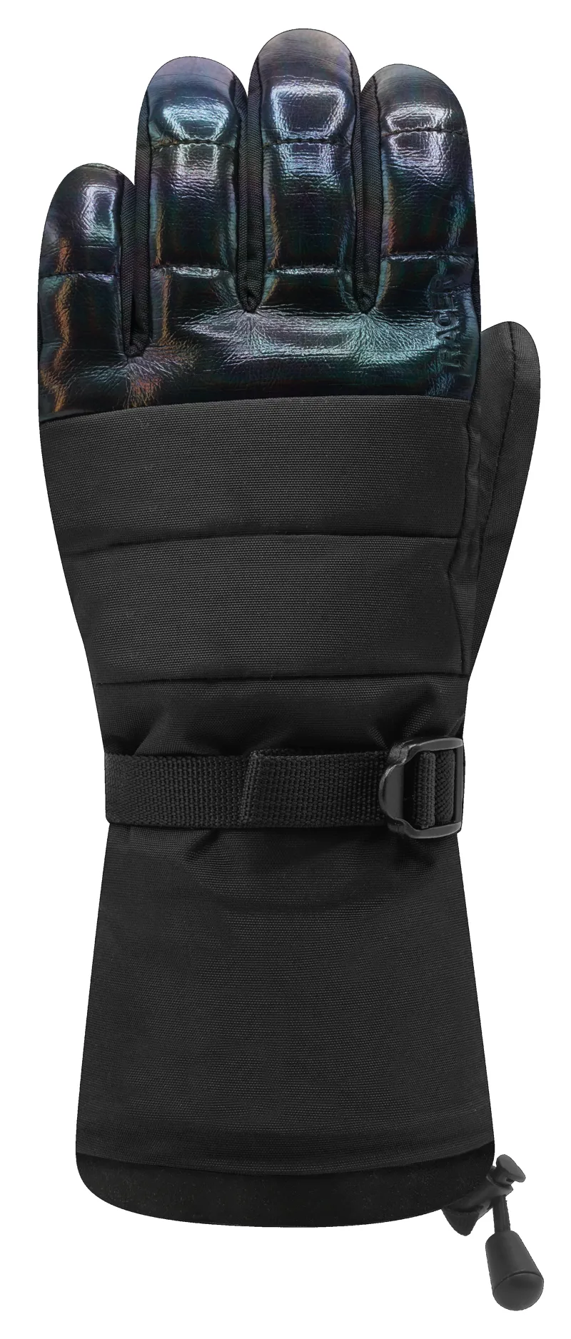 2024 Racer Native 6 Womens ski gloves shiny black