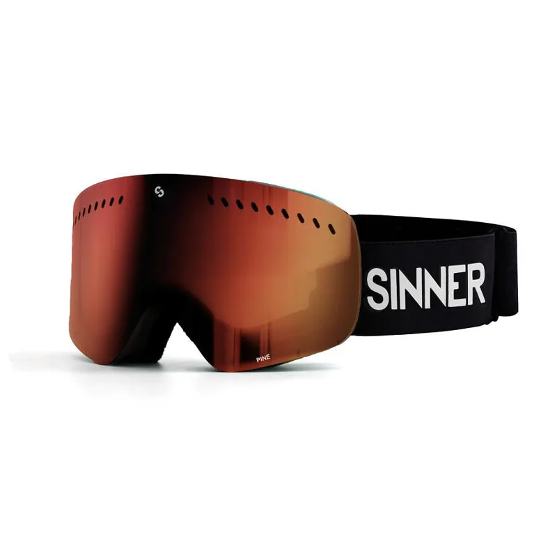 2027 Sinner Pine Ski Googles Black/Red