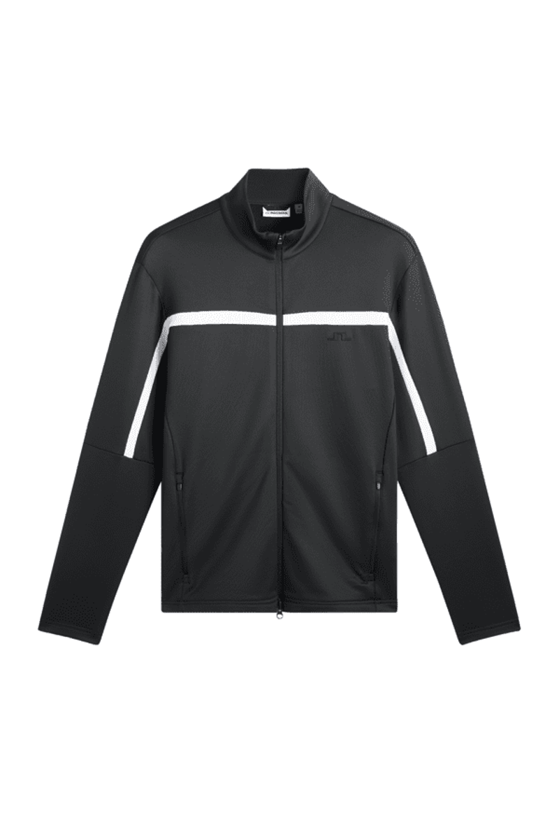 2027 J.Lindeberg Sharpe Full Zip Midlayer Black