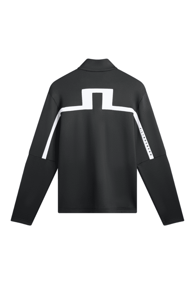 2027 J.Lindeberg Sharpe Full Zip Midlayer Black-1