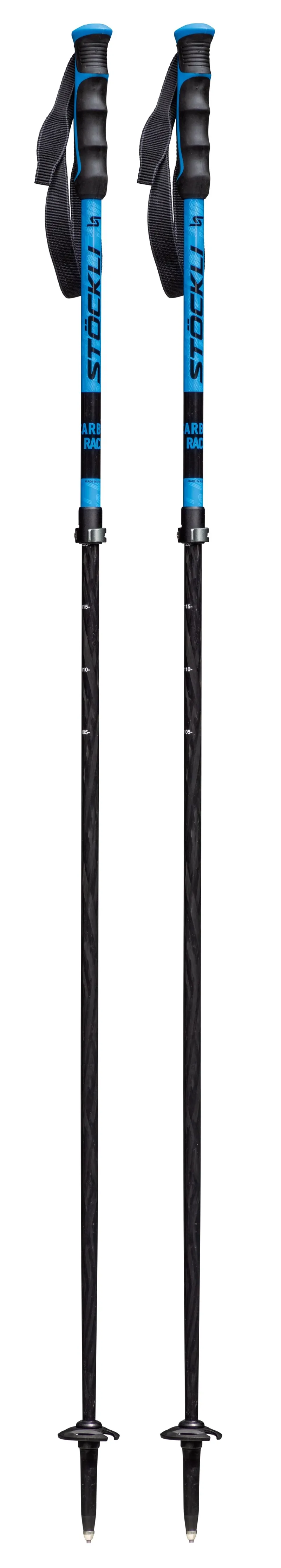 2025 Stockli Carbon Race vario ski poles blue 