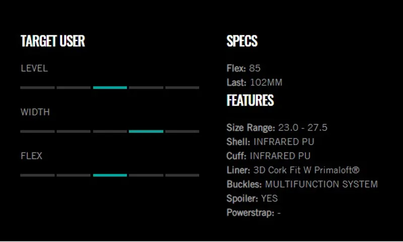 2022 Nordica HF 85 W GW Ladies Ski Boots Black/Blue-6