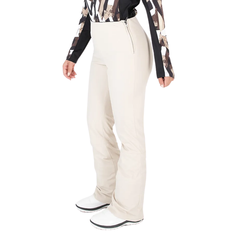 2027 AST Millie Womens Softshell Ski Pants Beige-1