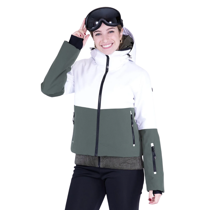 2026 AST Zora women's ski jacket green/white