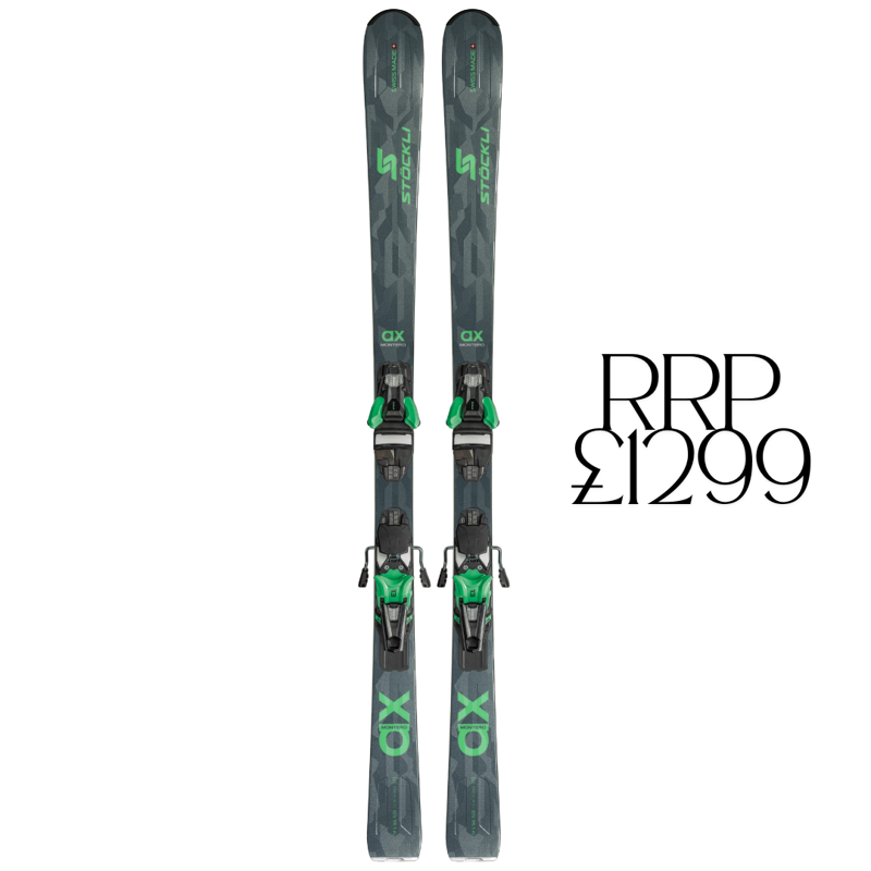 2026 Stockli Montero AX skis + Strive 13D bindings