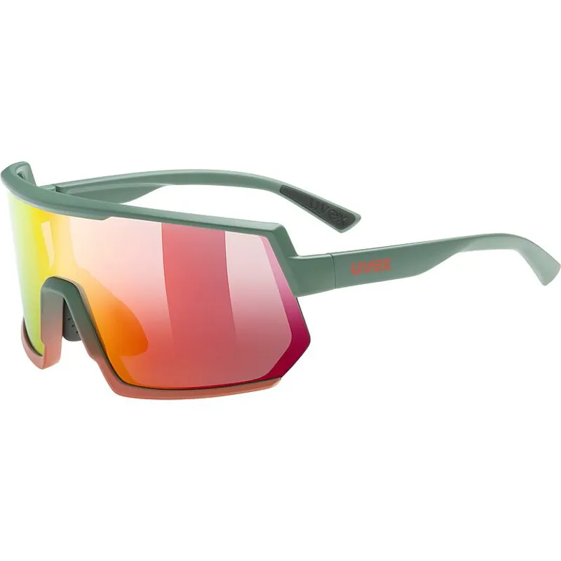 2026 Uvex 235 sunglasses moss/red lens