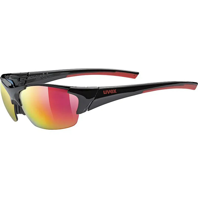 2026 Uvex Blaze III sunglasses black/red lens
