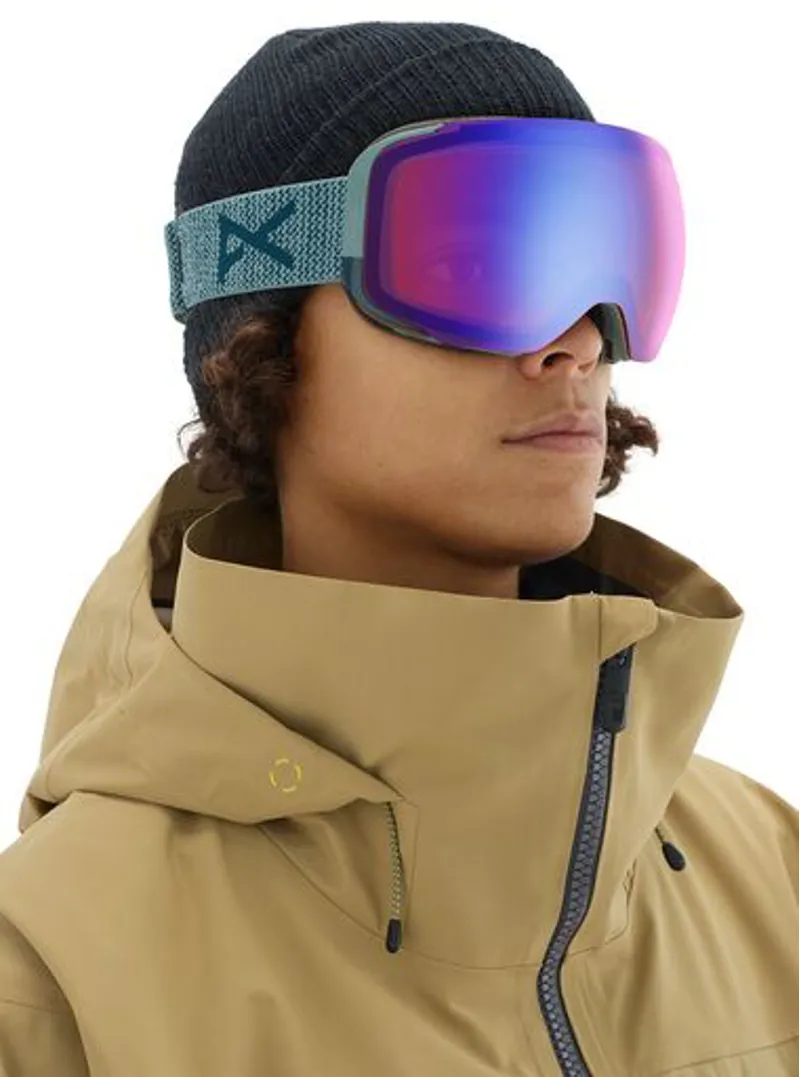 Anon M2 Mens Ski Goggles 2020 Layback /Sonar Blue/ Sonar Silver Lenses-2