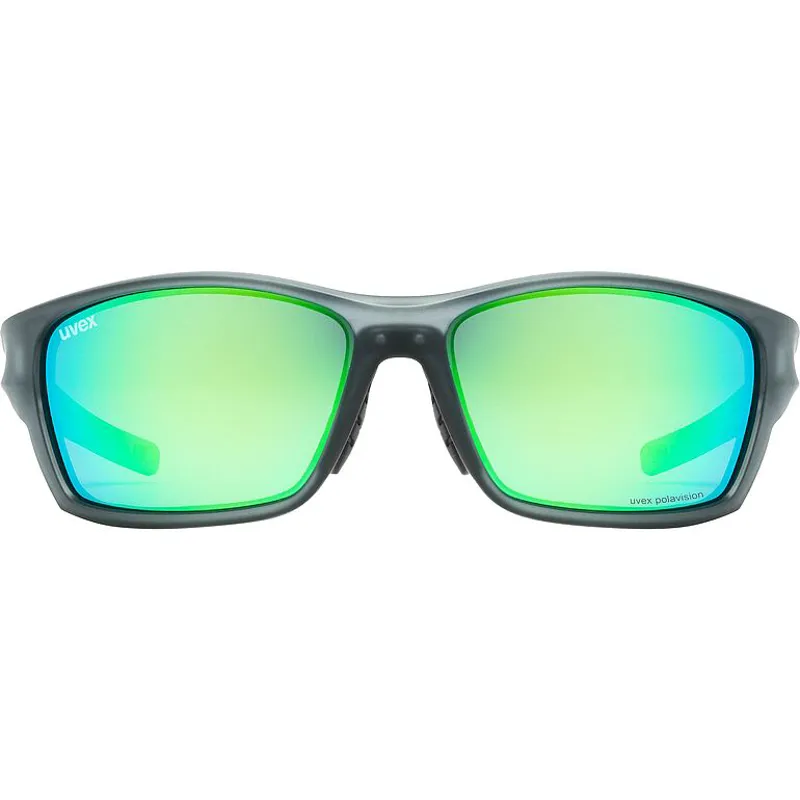 2026 Uvex 232 polarised sunglasses smoke/green lens-1