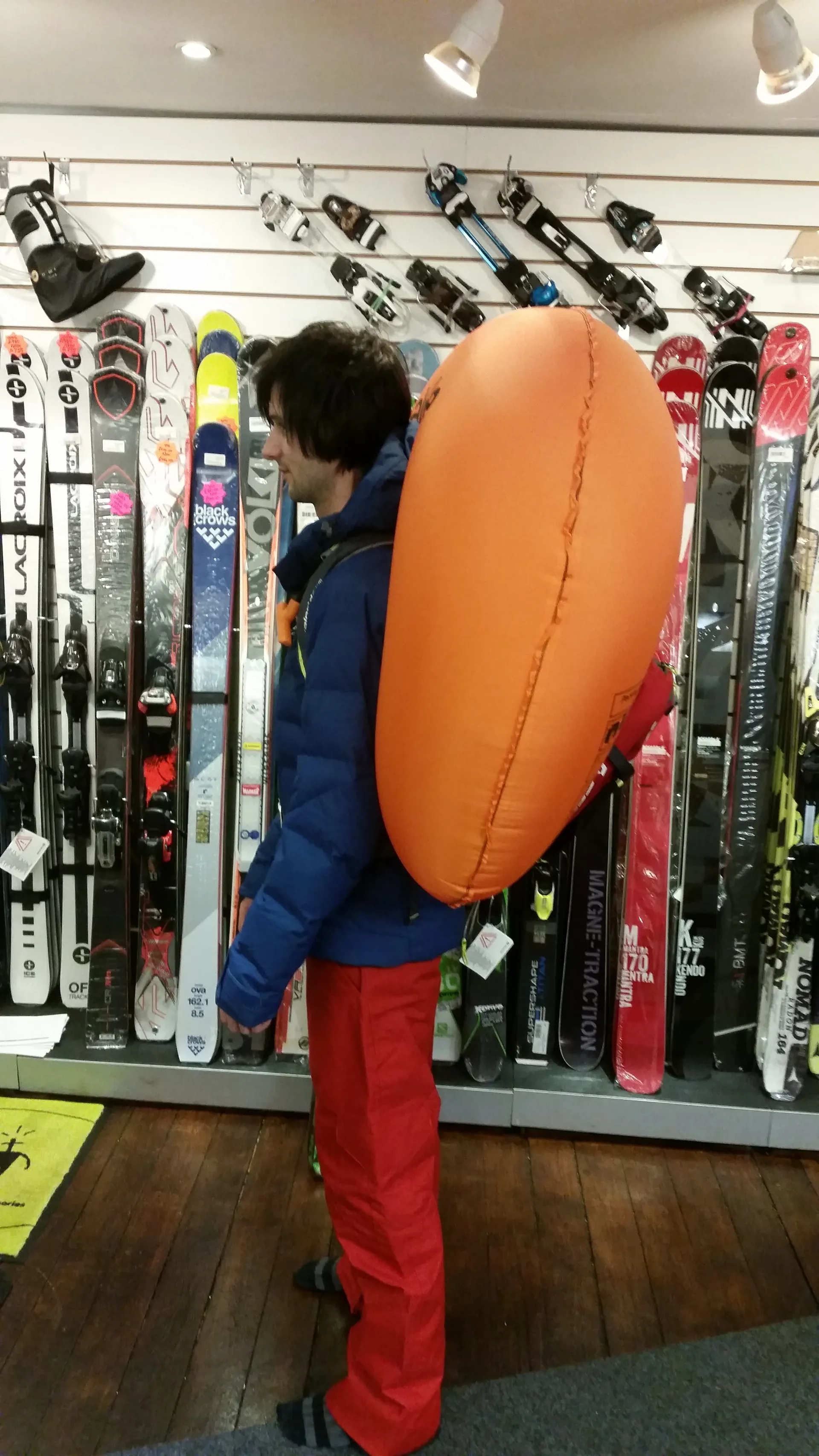 Avalanche Airbag Diagonal Ski Carry Osprey Kamber 42 Backpack Review