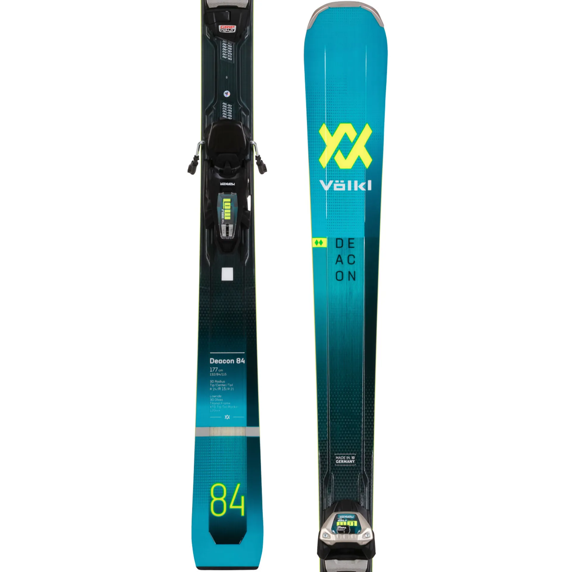 2021 Volkl DEACON 84 Skis + 13 FR D GW Bindings