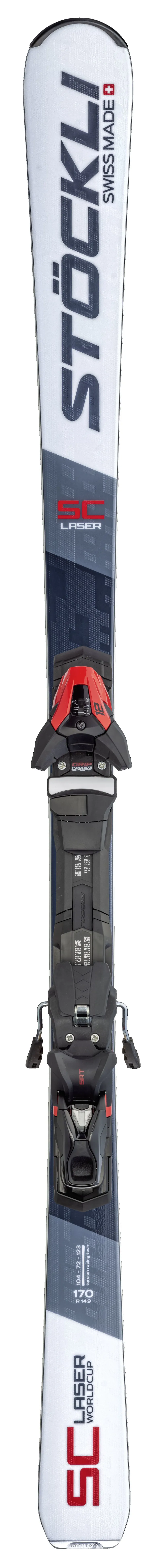 2023 Stockli Laser SC skis + SRT 12 bindings 22 23 Laser SC 170cm SRT12red