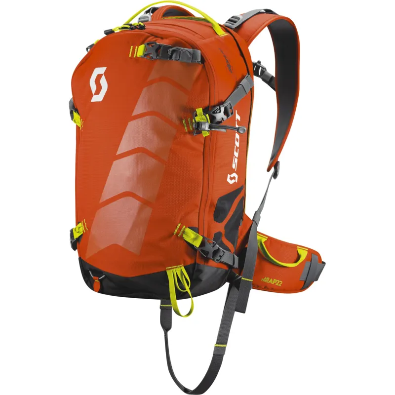 Scott AirFree AP 22 Avalanche Airbag System Tangerine Orange/Grey-1