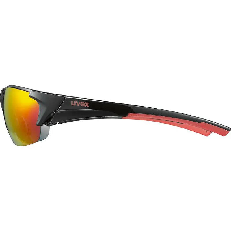 2026 Uvex Blaze III sunglasses black/red lens-2
