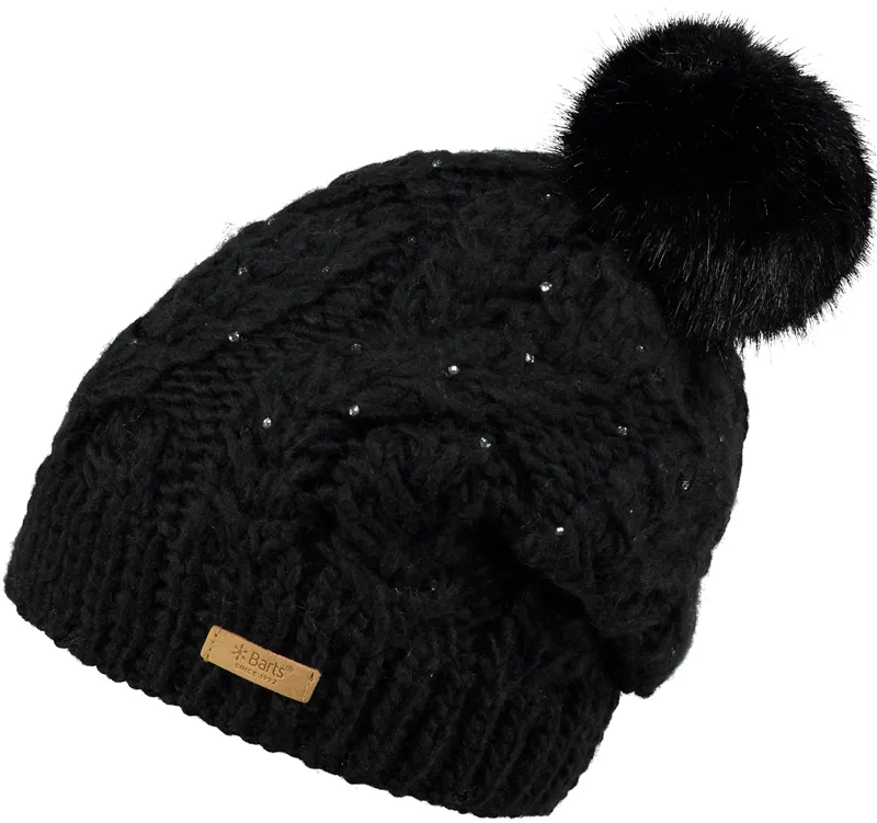 Barts Gravel Ladies Pom Pom Beanie Black