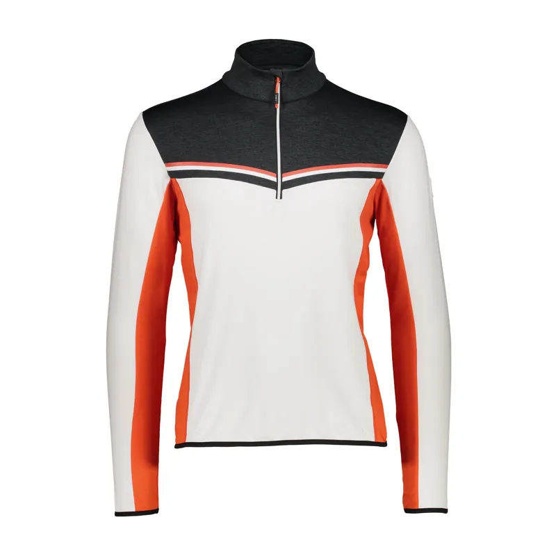 CMP Stripe Mens Midlayer 2020 White / Black / Orange