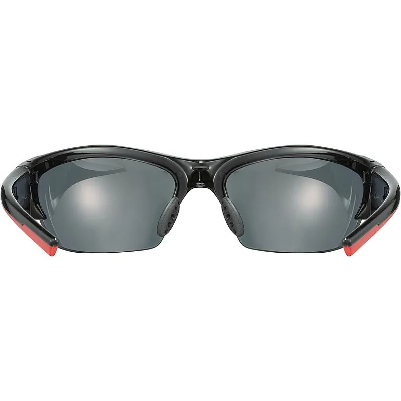 2026 Uvex Blaze III sunglasses black/red lens-4