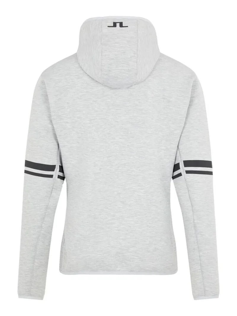 J.Lindeberg Logo Hoodie Mens Midlayer 2020 Stone Grey-1