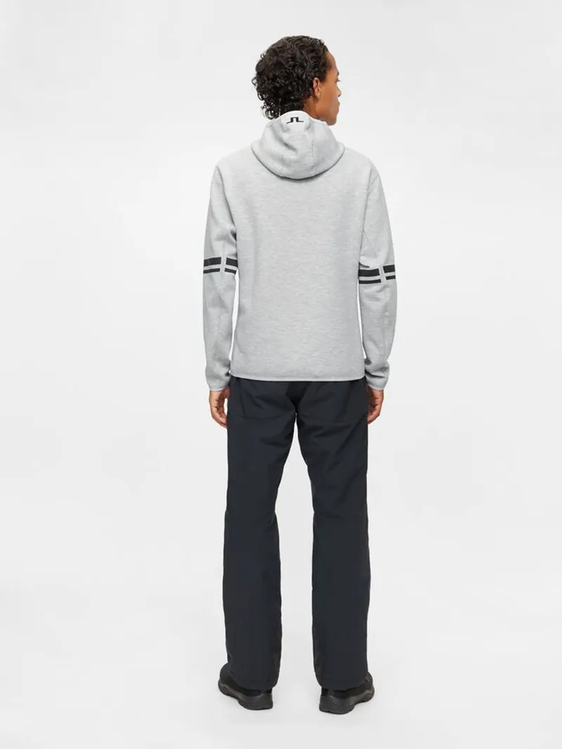 J.Lindeberg Logo Hoodie Mens Midlayer 2020 Stone Grey-4