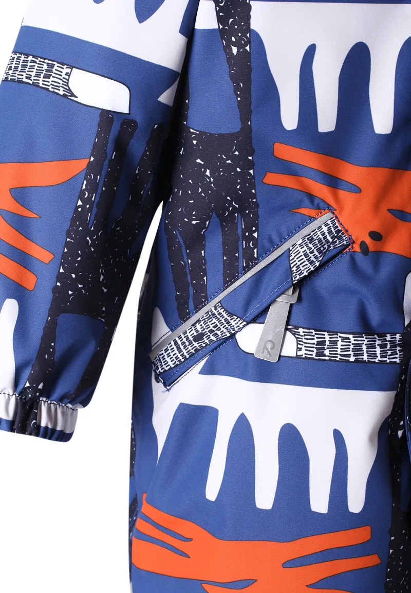 Reima Fox Baby Toddler One Piece Snow Suit Denim Blue-3