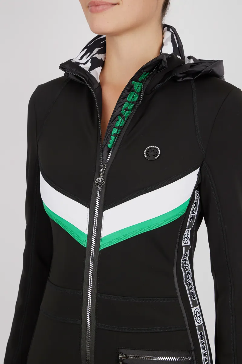 Sportalm Astonish Ladies Stretch One Piece Ski Suit 2020 Black-4