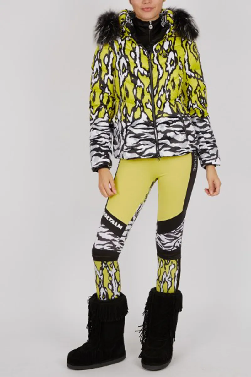 Sportalm Top Druck Ladies Ski Jacket 2020 Yellow-3