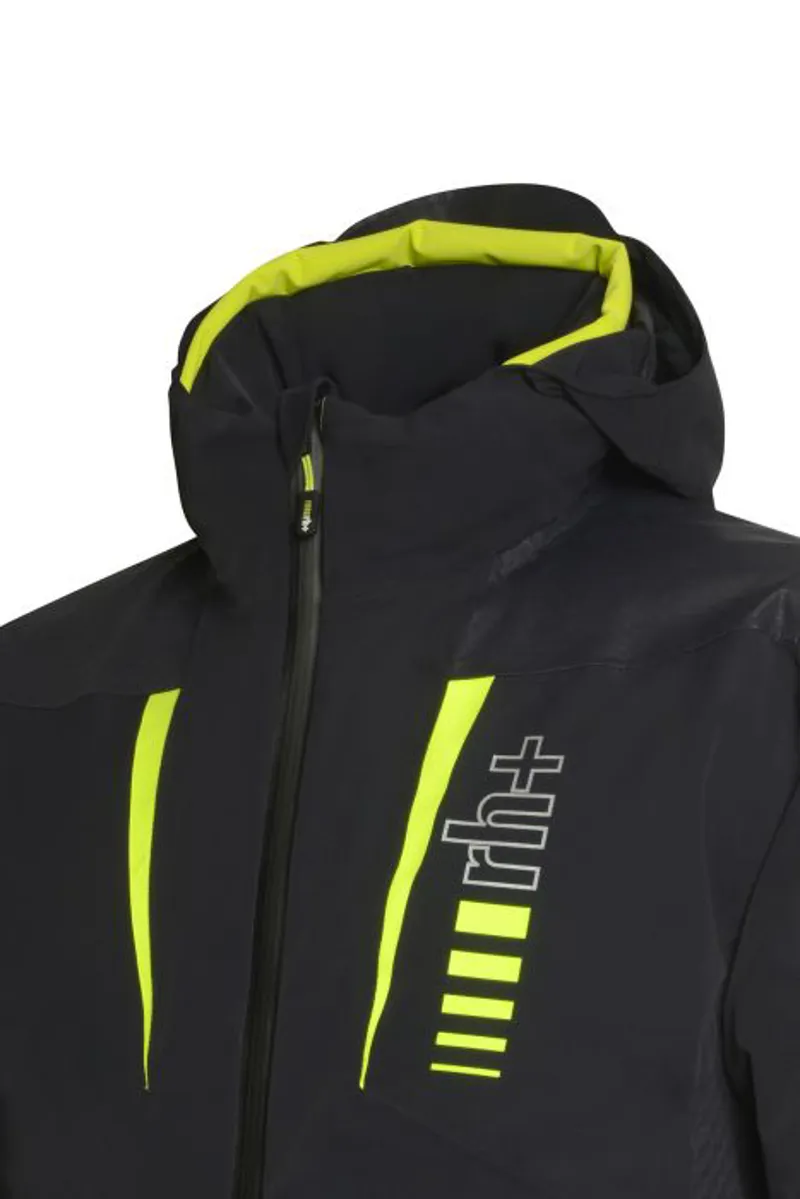 2021 RH+ Zero Mens Ski Jacket Black/Acid-3