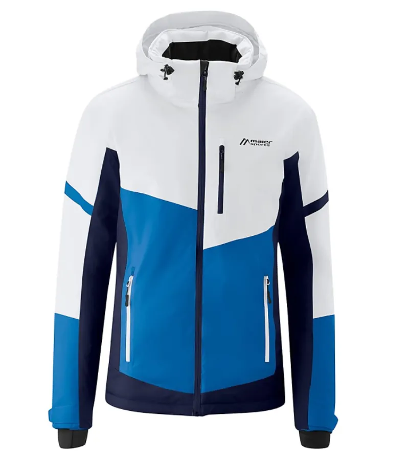 2021 Maier Sports Manikhino Jacket White/Blue